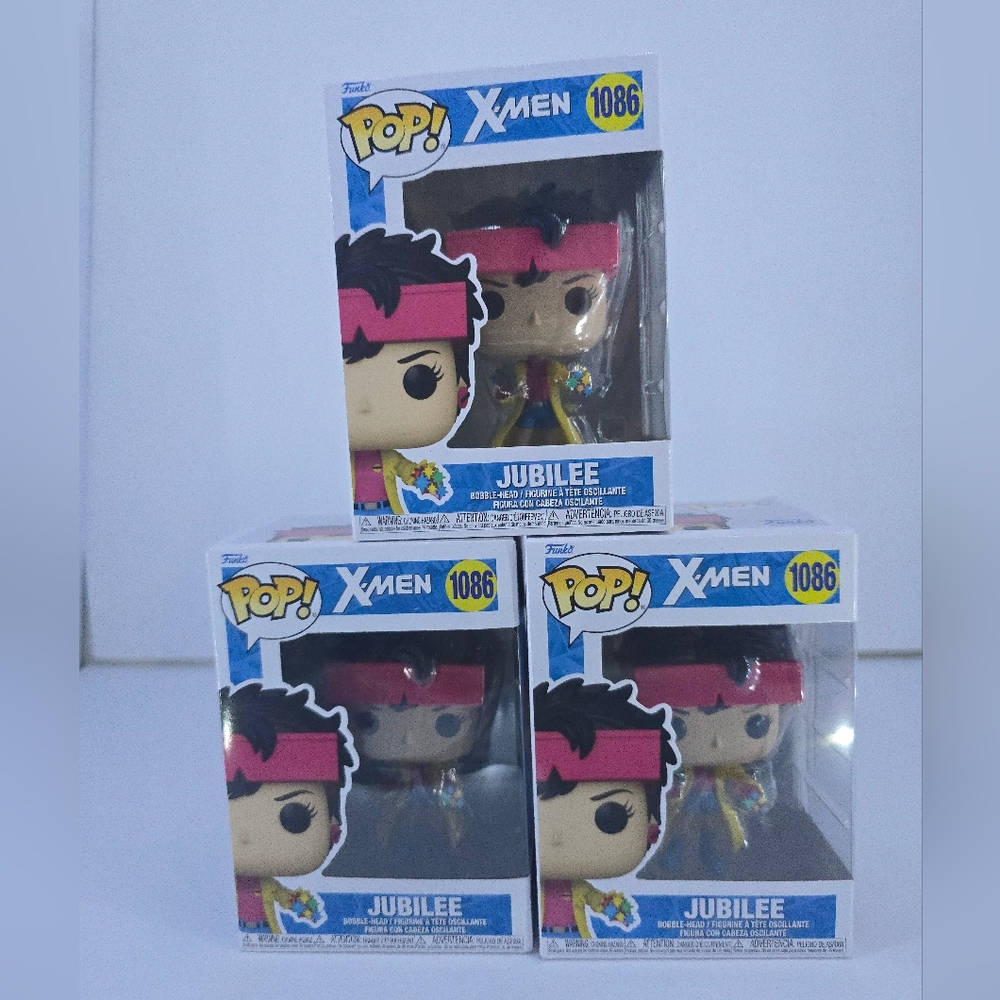 Funko Pop X-Men Jubilee Marvel 1086 Figure - Set Of 3